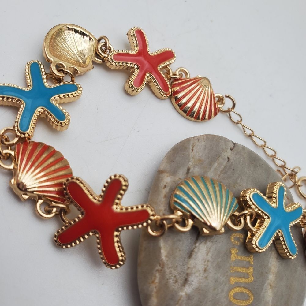 Seashell frenzy colorful bracelet B1318‎